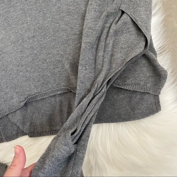 Leith gray cropped open sleeve sweater S - Picture 6 of 9